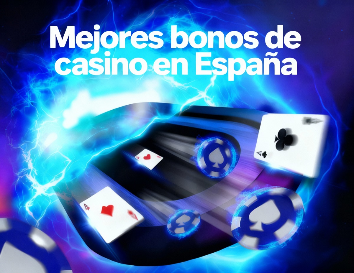 Cartas y fichas de casino volando para elegir el mejor bono del casino