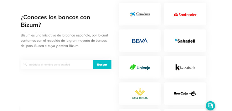 Lista de bancos que aceptan Bizum para jugar en casinos online